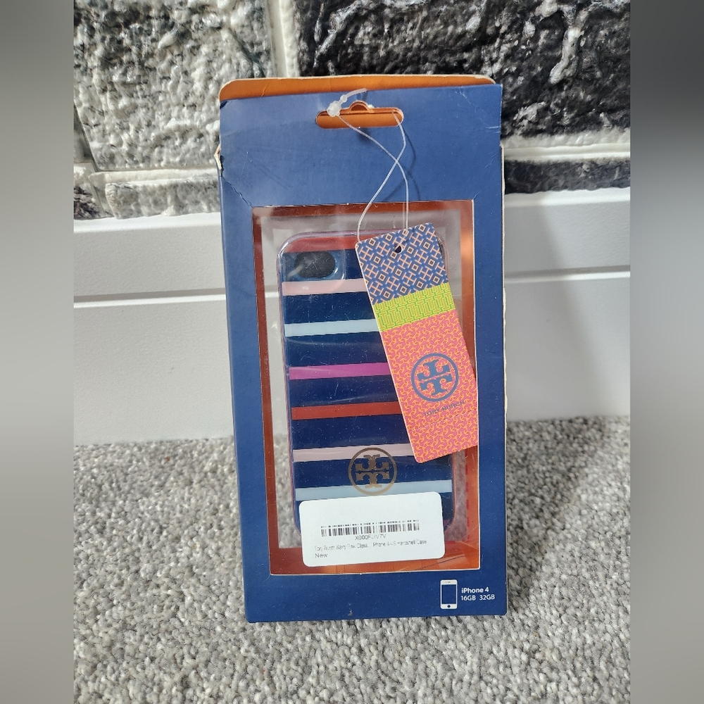 Tory Burch Blue Hardshell Case for iPhone 4